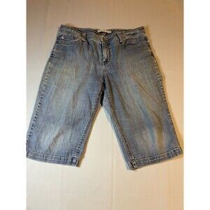 Tommy Hilfiger Pedal Pusher Cropped Pants Size 12‎ Blue Denim Jeans Straight